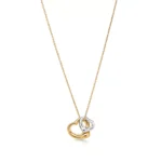 Collar corazón abierto